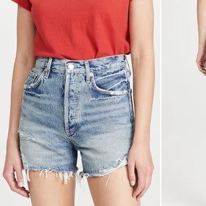 NWOT Agolde Dee Ultra High Rise Denim Shorts
